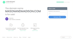 Desktop Screenshot of masonandmadison.com